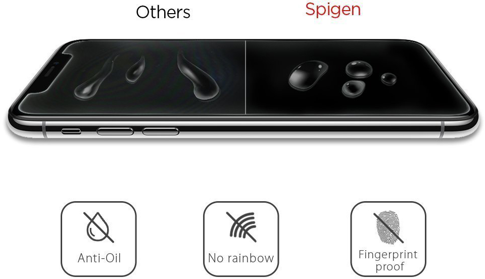 Защитное стекло Spigen Glas.tR SLIM для iPhone X (057GL22105)