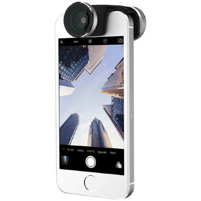 Объектив Olloclip 4-in-1 Lens Set для iPhone SE/5/5S Silver Lens / Black Clip