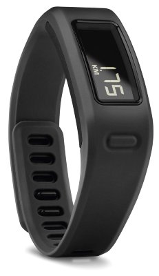 Умный спортивный браслет Garmin Vivofit Black  Фитнес-браслет с часами и экраном 25.5x10 мм • Противоударный • Влагозащищенный • совместимость с Android, iOS • мониторинг сна, калорий, физической активности
