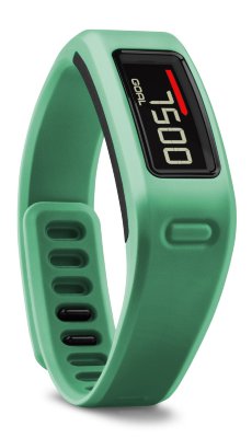 Умный спортивный браслет Garmin Vivofit Teal  Фитнес-браслет с часами и экраном 25.5x10 мм • Противоударный • Влагозащищенный • совместимость с Android, iOS • мониторинг сна, калорий, физической активности