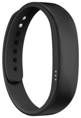 Умный браслет Sony SmartBand SWR10 Black  Фитнес-браслет без экрана • Влагозащищенный • Уведомление о входящем звонке • Совместимость с Android • Мониторинг сна, калорий, физ. активности