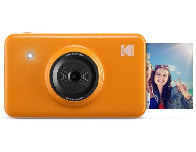Моментальный фотоаппарат Kodak Mini SHOT Yellow (KODMSY)  Классная фотокамера от Kodak! Печатайте фотографии в двух размерах — 53x86 мм и 53х53 мм. Есть возможность редактировать фото через bluetooth-приложение. Ламинированные долговечные фото.