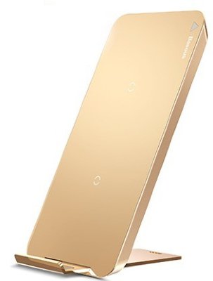 Беспроводная зарядка Baseus для iPhone X/8/8Plus Gold WXHSD-0V   Удобная база для установки смартфона • Интеллектуальный набор микросхем • Удобная база для установки смартфона
