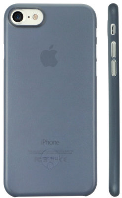 Чехол Ozaki O!coat 0.3 Jelly Dark Blue для iPhone 8/7 OC735DB  Прочный и тонкий чехол-накладка из прочного пластика для iPhone 8/7