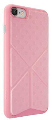 Чехол Ozaki O!coat 0.3+Totem Versatile Pink для iPhone 8/7 OC777PK  Прочный и тонкий чехол-накладка из прочного пластика с возможностью использования подставки для iPhone 8/7