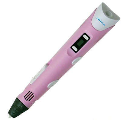 3D ручка Dewang Generation 2 Pen Pink с LCD-дисплеем  3D-ручка 2го поколения от Dewang с LCD-дисплеем • ABS-пластик • Регулировка температуры и скорости подачи • Керамический наконечник • Вес 65 г