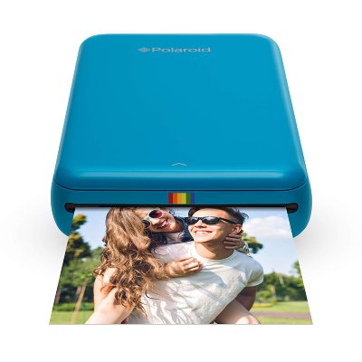 Портативный карманный принтер Polaroid Zip Blue  Простое управление • Bluetooth 4.0 • 25 фотографий на одном заряде аккумулятора