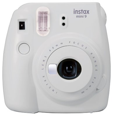 Фотоаппарат моментальной печати Fujifilm Instax Mini 9 Smokey White  Обновленная модель самой доступной камеры Instax. Теперь есть зеркальце для селфи и макролинза в комплекте.