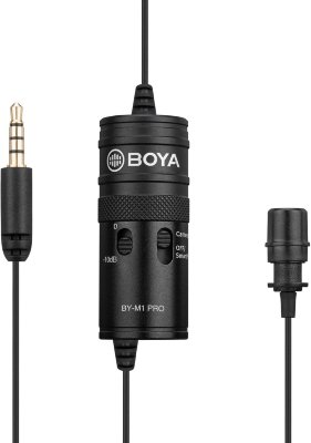 Петличный микрофон BOYA BY-M1 Pro  Звук высокого качества • Превосходная совместимость • Подключение через mini Jack 3.5 мм