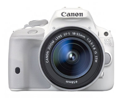 Зеркальный фотоаппарат Canon EOS 100D Kit 18-55 IS STM White  18 Мпикс • Зеркальный • Фокусное расстояние 18-55 мм • Объектив в комплекте • EF-S 18-55mm f/3.5-5.6 IS STM