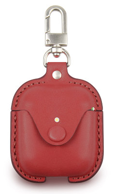 Кожаный чехол для AirPods Cozistyle Cozi Leather Red  Изготовлен вручную • Высококачественная натуральная кожа • Защита от ударов и царапин