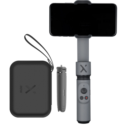 Стабилизатор для смартфона Zhiyun Smooth X Combo Grey  Складная конструкция • Телескопическая ручка • Встроенный аккумулятор: 1000 мАч