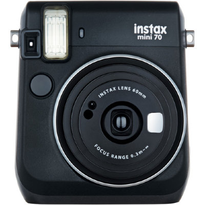 Фотоаппарат моментальной печати Fujifilm Instax Mini 70 Black  Новая камера Fujifilm Instax • Режим селфи • Ручное управление экспозицией • Размер фотографии 62x46 мм • Автоспуск • Удобный видоискатель • Режим High-Key