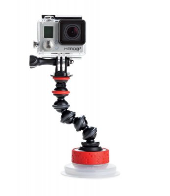 Присоска с гибким штативом JOBY Suction Cup &amp; GorillaPod Arm Black/Red  Для любых экшн-камер, включая GoPro, Contour и Sony Action Cam
