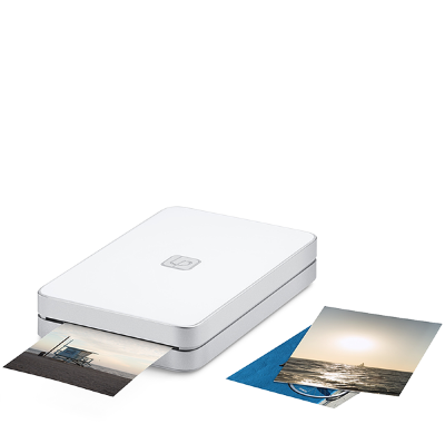Портативный принтер Lifeprint 2x3 (фото 50 х 76мм) White  Карточки для печати ZINK Paper (10 штук) • Компактный принтер • Легкий вес • Размер фотокарточки 50 х 76 мм • Фотографии имеют «липкую основу» - можно использовать как наклейки