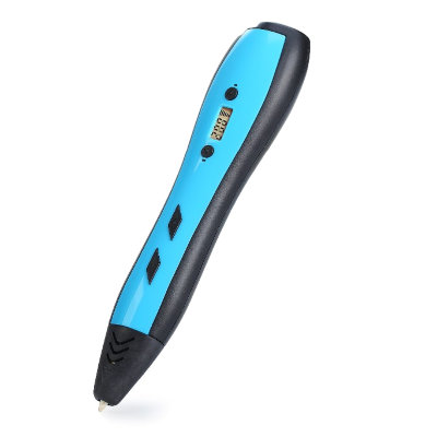 3D ручка Funtastique RP700A Blue с LCD-дисплеем и USB-зарядкой  3D-ручка 4го поколения от Funtastique с LCD-дисплеем • Работает от USB • Заправляется ABS и PLA-пластиком • Регулировка температуры и скорости подачи • Керамический наконечник • Удобный дизайн