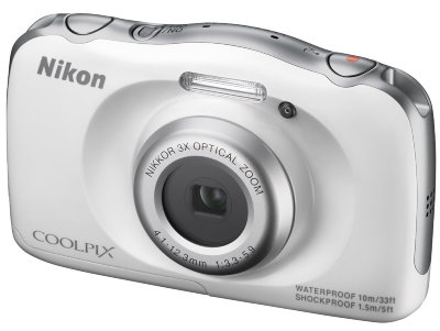 Подводный фотоаппарат Nikon Coolpix S33 White  Подводный (до 10 м) • ударопрочный (1,5 м) • морозостойкий • пыленепроницаемый • 13 Мпикс • зум 3х • дисплей 2,7" • видео FullHD 1080p