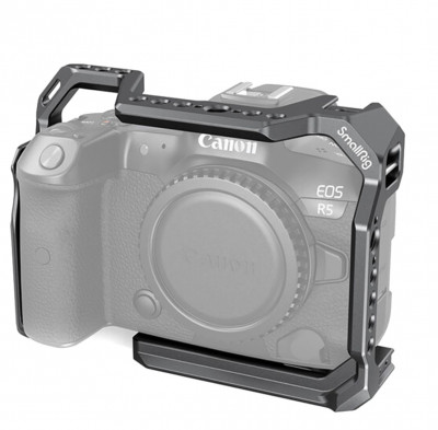 Клетка SmallRig 2982 для Canon EOS R5/R6  Устройство: Canon EOS R5, Canon EOS R6 • Имеет крепление: 1/4", 3/8", Cold Shoe, NATO Rail/Clamp • Материал: алюминий