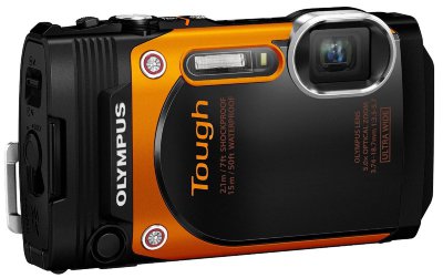 Подводный фотоаппарат Olympus TG-860 IHS Orange  Подводный (до 15 м); • Ударопрочный (до 2,1 м); • Морозостойкий (до -10°C); • Пыленепроницаемый; • Поворотный дисплей; • 16 Мпикс • Зум 5х