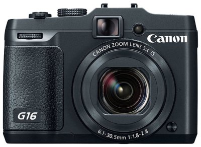 Цифровой фотоаппарат Canon PowerShot G16  Матрица 12.8 МП (1/1.7") • Съемка видео Full HD • Оптический зум 5x • Экран 3" • Wi-Fi