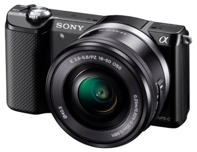 Цифровой фотоаппарат Sony Alpha A5000 Kit 16-50 + 55-210 Black  Фотокамера с поддержкой сменных объективов • Байонет Sony E • Объектив в комплекте • Матрица 20.4 МП (APS-C)