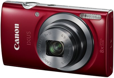 Цифровой фотоаппарат Canon IXUS 165 Red  Матрица 20.5 МП (1/2.3") • Съемка видео 720p • Оптический зум 8x • Экран 2.7"