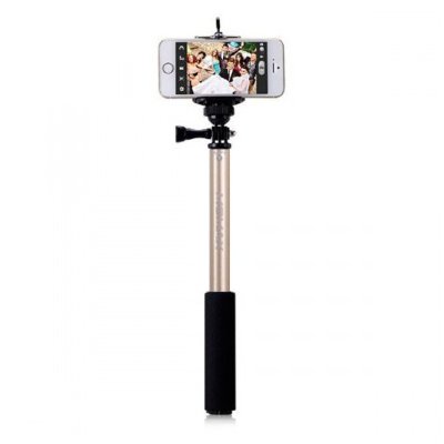 Селфи-монопод MOMAX SelfiFit Selfie Pod 90cm KMS1 Gold с пультом Bluetooth  Длина монопода 28—90 см • Bluetooth-пульт в комплекте