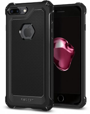 Чехол Spigen Rugged Armor Black для iPhone 8/7Plus (055CS21963)