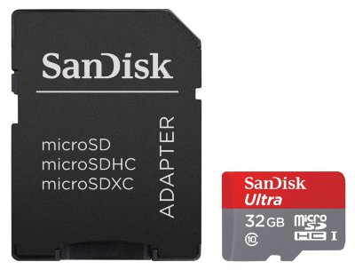 Карта памяти SanDisk Ultra microSDHC 32 Gb Class 10 UHS-I 30 MB/s + Adapter