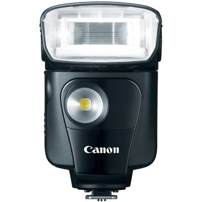 Вспышка Canon Speedlite 320EX  Вспышка для камер Canon • Ведущее число: 32 м (ISO 100) • Поддержка режимов E-TTL, E-TTL II • Поворотная головка • Выбор угла освещения: ручной