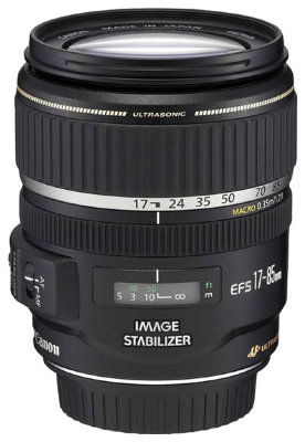 Объектив Canon EF-S 17-85mm f/4-5.6 IS USM  Стандартный Zoom-объектив • Крепление Canon EF-S • Для неполнокадровых фотоаппаратов • Встроенный стабилизатор изображения • Автоматическая фокусировка • Минимальное расстояние фокусировки 0.35 м