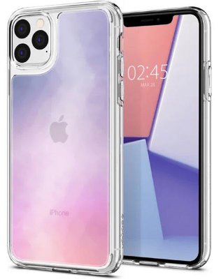 Чехол Spigen для iPhone 11 Pro Max Crystal Hybrid Quartz  075CS27063  Усиленные углы • Оригинальный дизайн • Защита от механических воздействий и загрязнений • Дополнительная защита дисплея и камеры • Возможность использования беспроводной зарядки