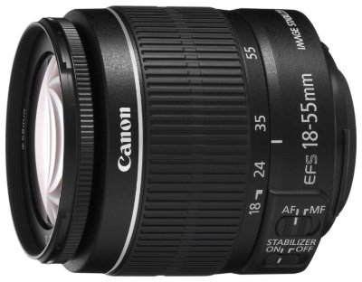 Объектив Canon EF-S 18-55mm f/3.5-5.6 IS II  Стандартный Zoom-объектив • Крепление Canon EF-S • Для неполнокадровых фотоаппаратов • Встроенный стабилизатор изображения • Автоматическая фокусировка • Минимальное расстояние фокусировки 0.25 м