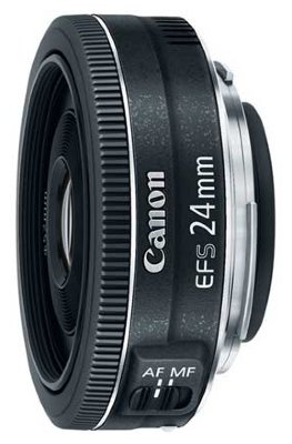 Объектив Canon EF-S 24mm f/2.8 STM  Стандартный Zoom-объектив • Крепление Canon EF-S • Для неполнокадровых фотоаппаратов • Встроенный стабилизатор изображения • Автоматическая фокусировка • Минимальное расстояние фокусировки 0.25 м