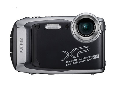 Подводный фотоаппарат Fujifilm Finepix XP140 Dark Silver  Водонепроницаемость до 25 м • Ударостойкость до 1,8 м • Морозостойкость до -10° • Пыленепроницаемость • Объектив FUJINON с 5-кратным оптическим приближением • Долгая работа от одной зарядки • Bluetooth • Дистанционное управление камерой