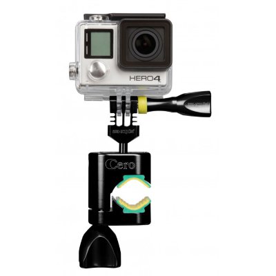 Профессиональное крепление для GoPro на рули и трубы iSHOXS Cero Black (18-30 мм)  Ультрапрочная конструкция • устанавливается на трубы или рамы диаметров от 1.8 до 3 см • гарантия 5 лет — сделано в Германии • подходит для всех камер GoPro