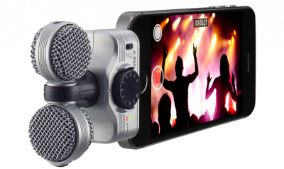 Микрофон Zoom IQ7 для iPhone / iPod / iPad / iPad mini (разъем Lightning)  iOS-совместимый стерео-микрофон • Механизм поворота • Lightning • Вес: 31 г
