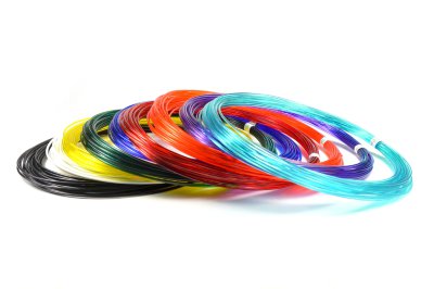 Набор высококачественного PRO-пластика для 3D-ручек — 9 цветов по 10 метров (кристальные)
