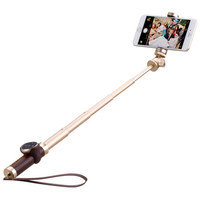 Селфи-монопод MOMAX Selfie PRO 50cm KMS3 Gold +  мини-штатив  Подарочный набор из качественного монопода для селфи и мини-штатива • Длина монопода 50 см • пристяжная Bluetooth-кнопка • Стильный чехол