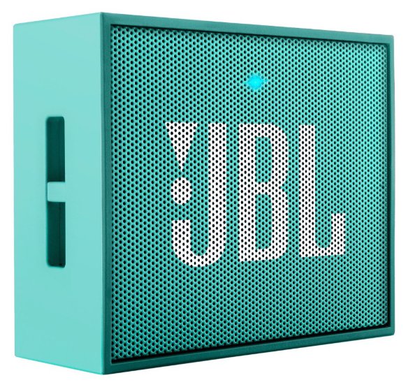 Портативная колонка JBL Go Teal  Портативная акустика моно • Мощность 3 Вт • Питание от батарей, от USB • Линейный вход • Bluetooth