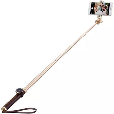 Селфи-монопод MOMAX Selfie PRO 90cm KMS4 Gold + мини-штатив  Подарочный набор из качественного монопода для селфи и мини-штатива • Длина монопода 90 см • пристяжная Bluetooth-кнопка • Стильный чехол