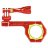 Профессиональное крепление для GoPro на рули и трубы iSHOXS Bullbar Red (30-34 мм)  - Профессиональное крепление для GoPro на рули и трубы iSHOXS Bullbar Red (30-34 мм)