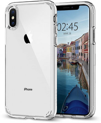 Чехол Spigen для iPhone XS/X Ultra Hybrid Crystal Clear 063CS25115