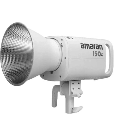 Осветитель Aputure Amaran 150c Белый  Вид осветителя :	моноблок • Особенности конструкции :	встроенный дисплей, активное охлаждение • Мощность (макс) :	150 Вт • Диапазон цветовой температуры :	2500 — 7500 • RGB режим :	Да • Питание :	сетевой адаптер • Дополнительные функции :	управление через приложение • Имеет крепление :	5/8"