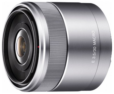 Объектив Sony 30mm f/3.5 Macro для NEX (SEL-30M35)  Макрообъектив с постоянным ФР • Крепление Sony E • Минимальное расстояние фокусировки 0.095 мм • Автоматическая фокусировка • Вес: 138 г