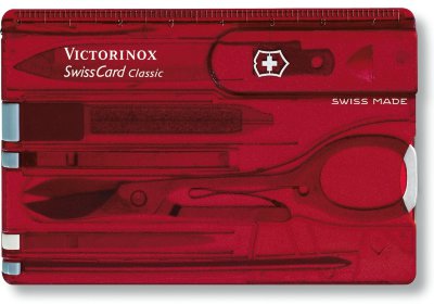 Швейцарская карта (мультитул) Victorinox SwissCard 0.7100.T Red
