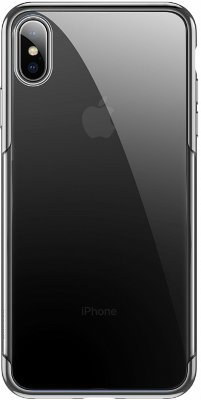 Чехол Baseus Shining Silver для iPhone XS Max  Укороченные бортики вдоль экрана • Защищает от царапин • Элегантный дизайн