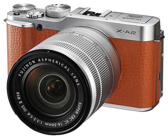 Цифровой фотоаппарат FujiFilm X-A2 Kit 16-50 f/3.5-5.6 Brown  Фотокамера с суперзумом; • Матрица 16 МП (1/2.3"); • Съемка видео 720p; • Оптический зум 36x; • Экран 3"; • Вес камеры 450 г