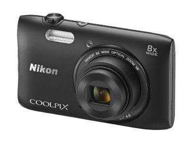 Цифровой фотоаппарат Nikon Coolpix S3600 Black  Компактная фотокамера • Матрица 20.48 МП (1/2.3") • Съемка видео 720p • Оптический зум 8x • Экран 2.7" • Режим макросъемки