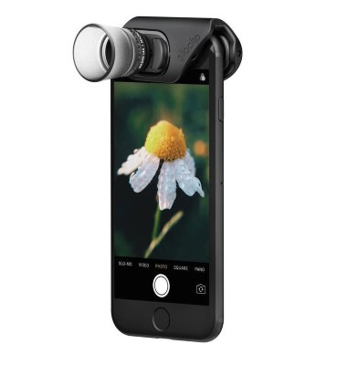 Макрообъектив Olloclip 3-in-1 Macro Pro Lens Set для iPhone 8/7 и iPhone 8/7PLUS Black  Набор от Olloclip для любителей макросъемки, превратит ваш iPhone 8/7 в цифровой микроскоп или лупу. 3 объектива с разным увеличением — Macro 7x, 14x и 21x